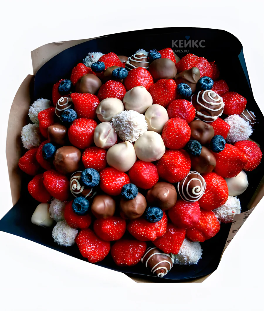 Букет из клубники в шоколаде 8 Фото