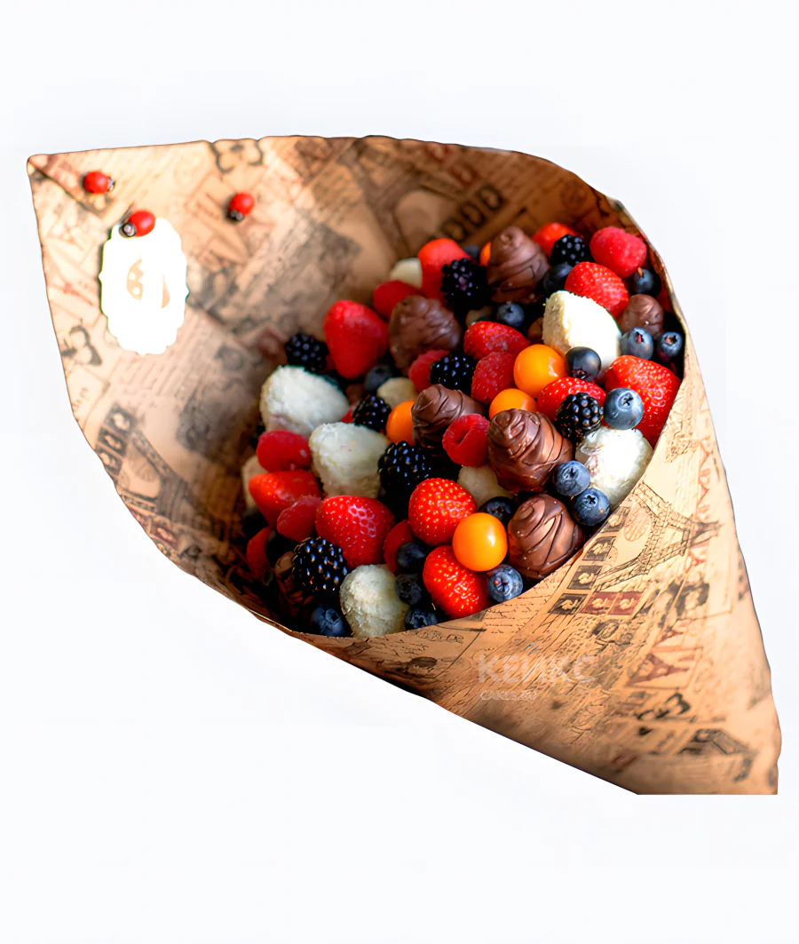 Букет из клубники в шоколаде Фото