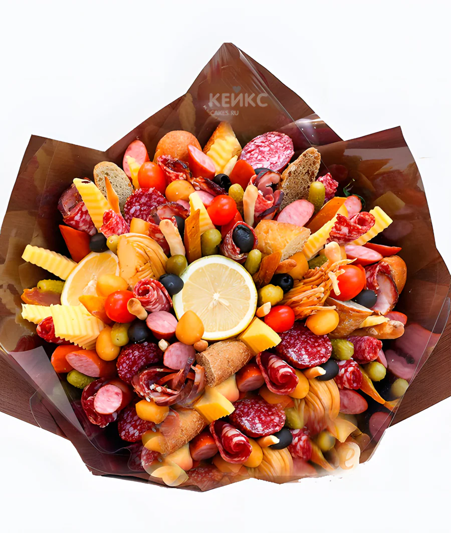 Букет из колбас и сыра для мужчины 3 Фото