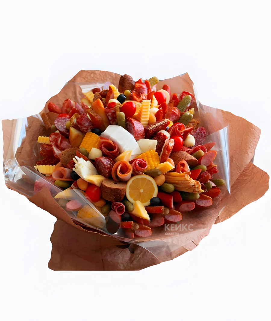 Букет из колбас и сыра для мужчины 4 Фото