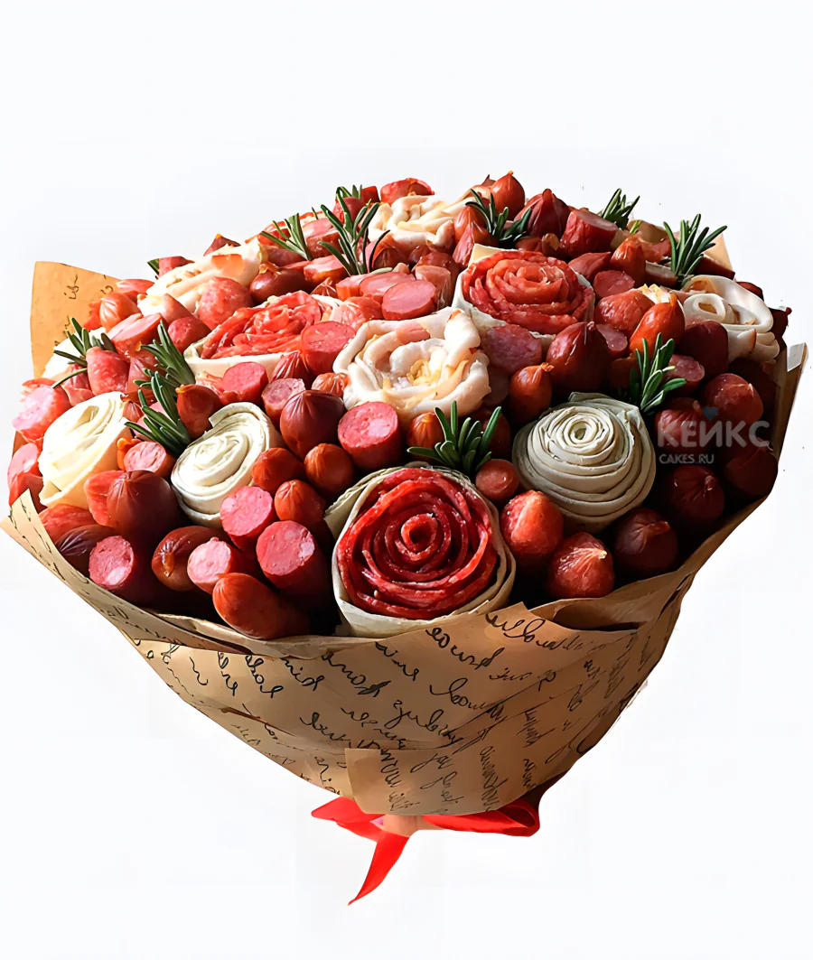 Букет из колбас и сыра для мужчины 5 Фото