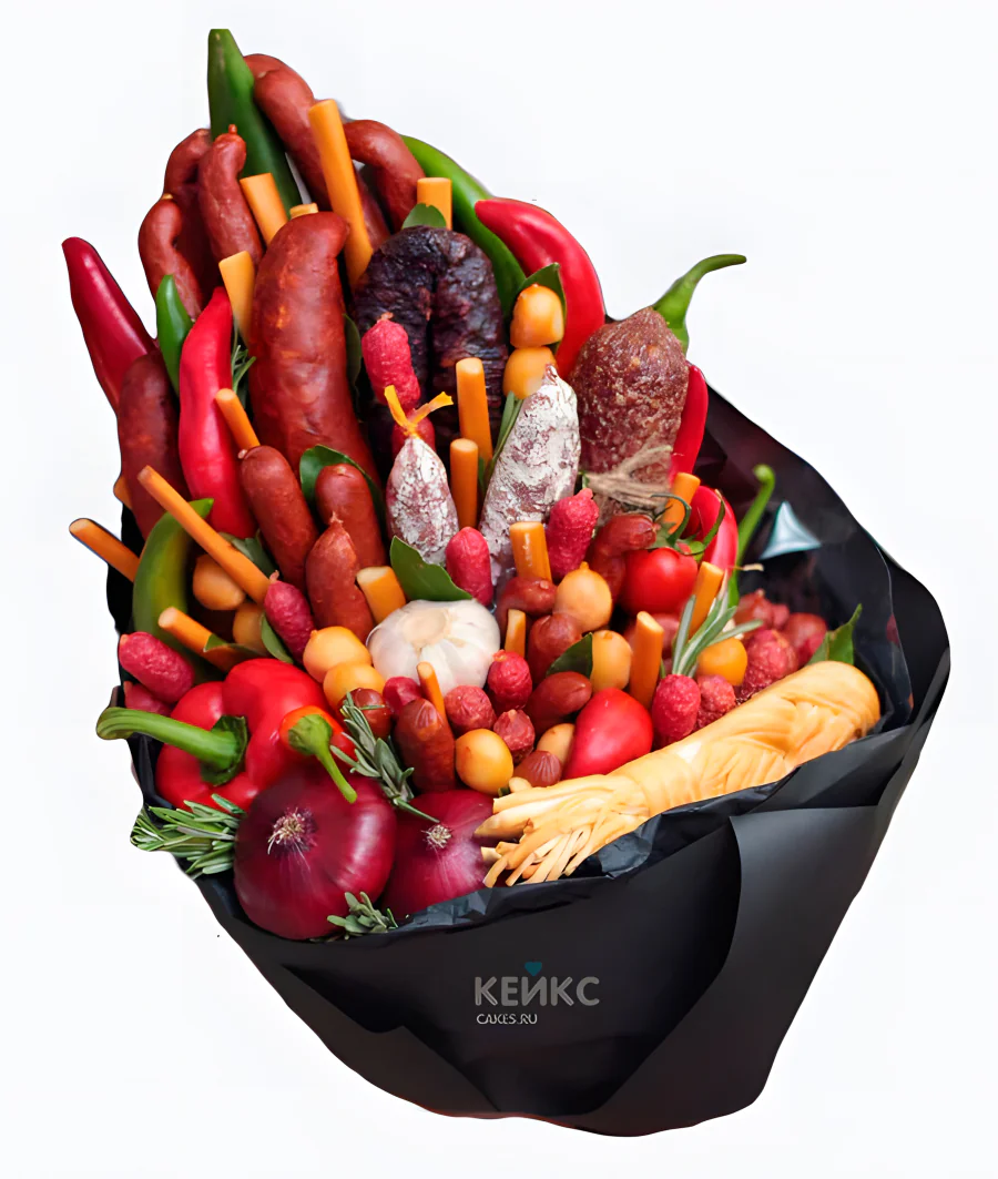 Букет из колбасы 3 Фото