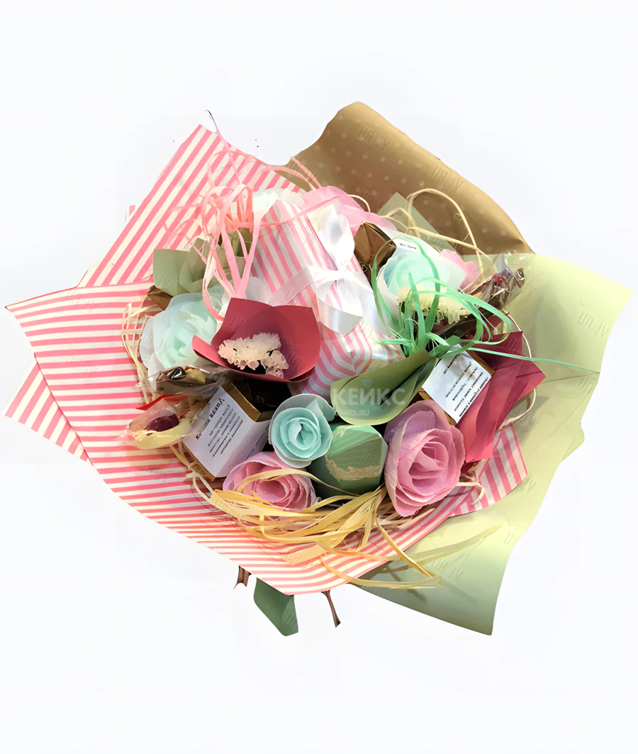 Букет из конфет и чая  7 Фото