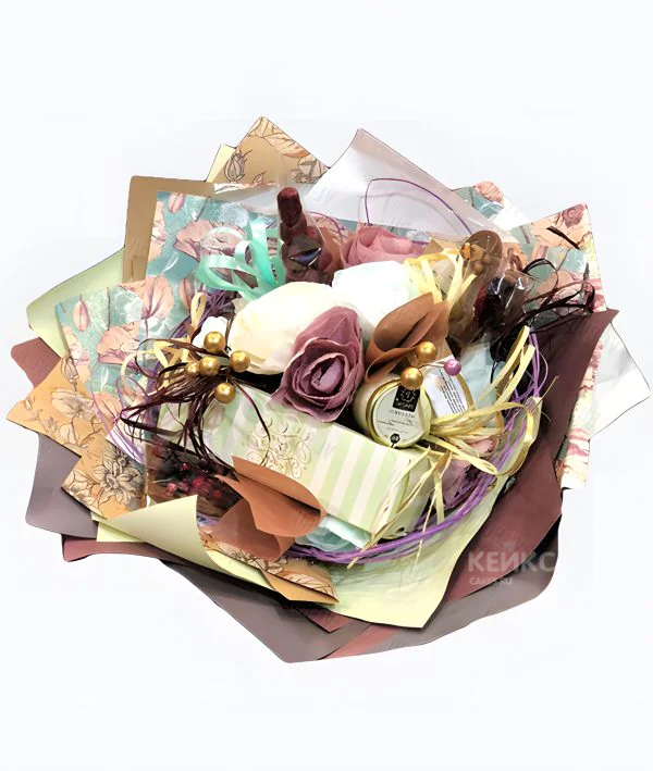 Букет из конфет и чая  8 Фото