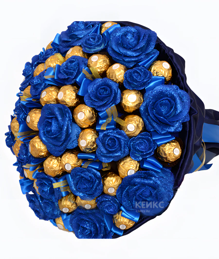 Букет из конфет и роз 5 Фото