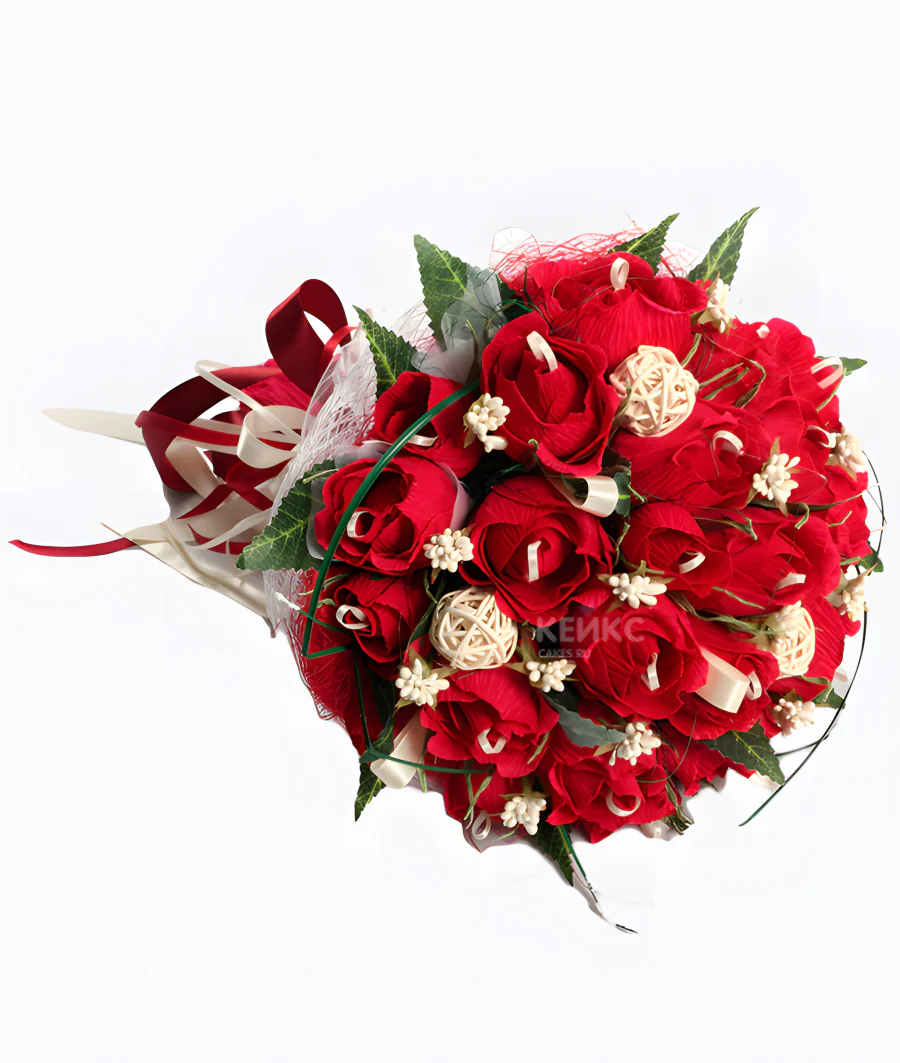 Букет из конфет и роз 6 Фото