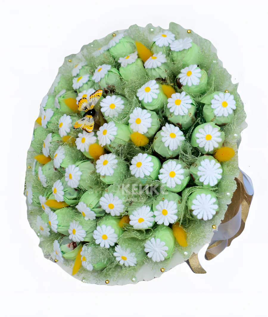 Букет из конфет ромашка 3 Фото