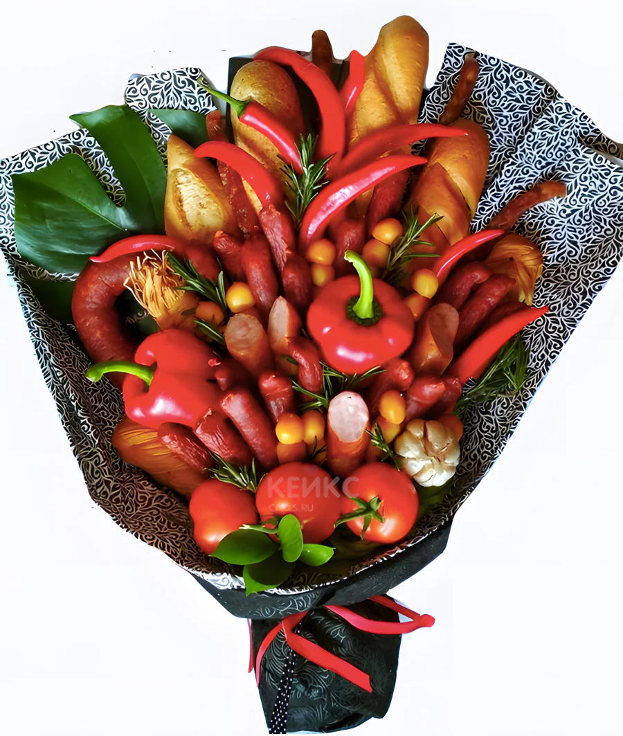 Букет из копченостей для мужчины 3 Фото