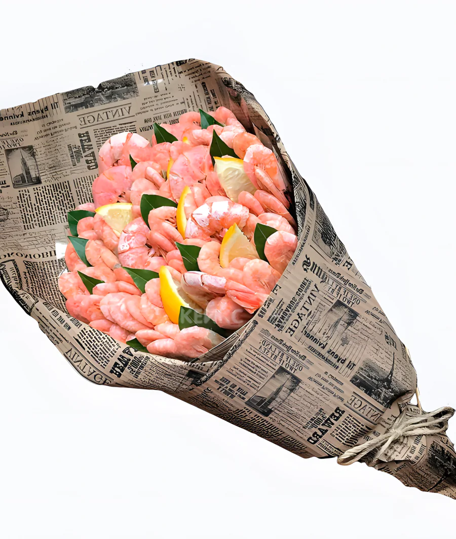 Букет из креветок 1 Фото