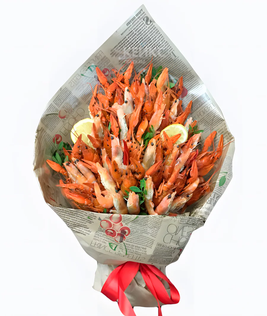 Букет из креветок и раков 3 Фото
