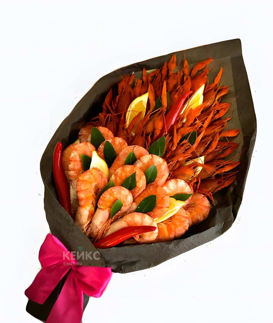 Букет из креветок и раков 4 Фото