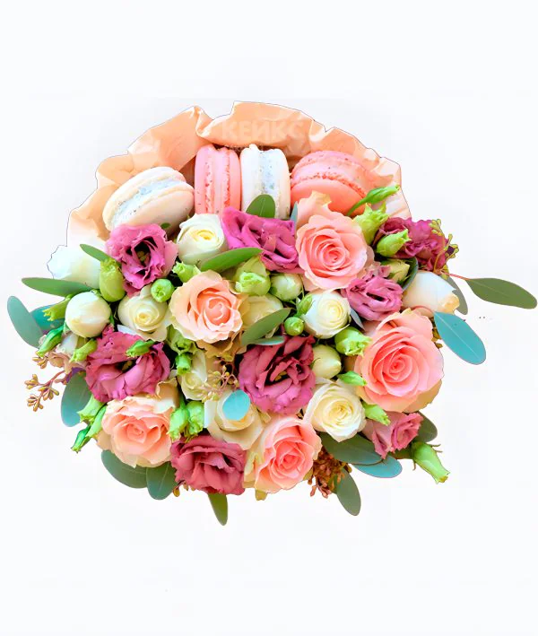 Букет из макарон 1 Фото