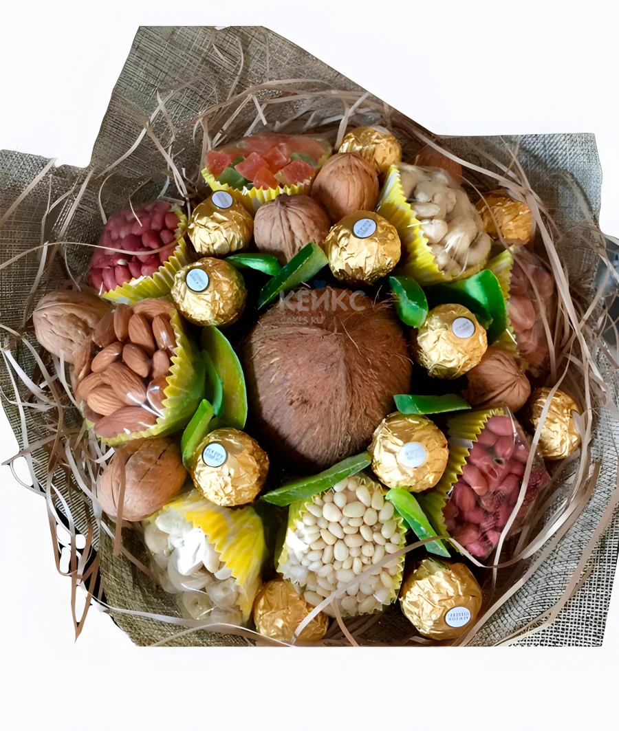 Букет из орехов для мужчины 1 Фото