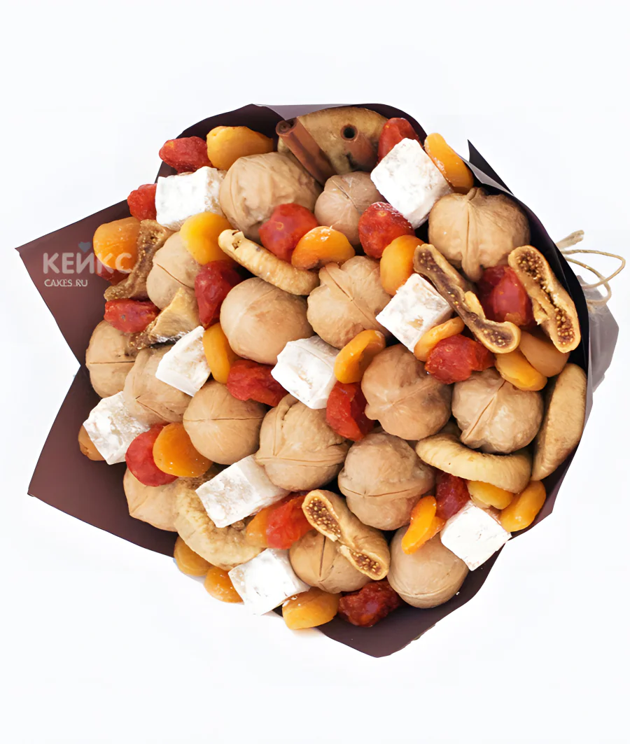 Букет из орехов для мужчины Фото