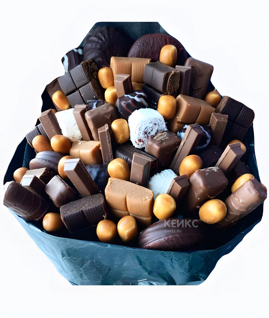 Букет из печенья и шоколада 2 Фото