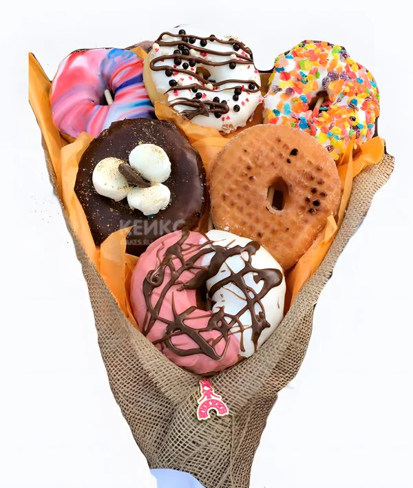 Букет из пончиков 2 Фото