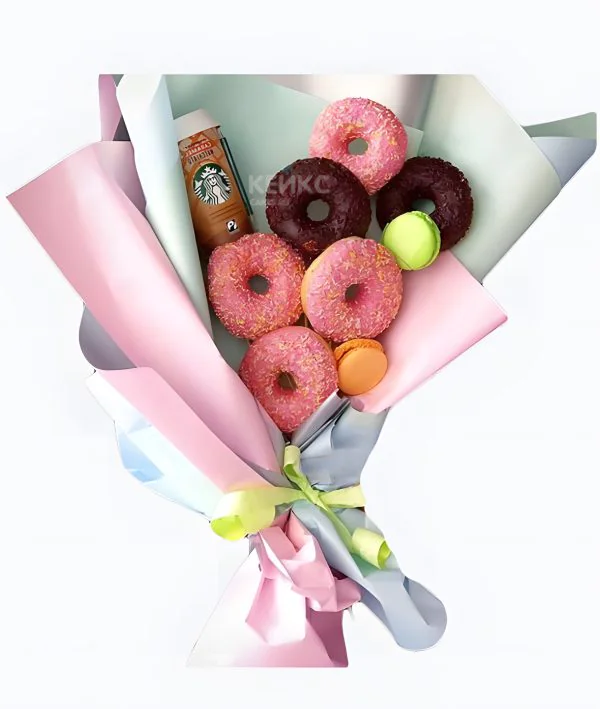 Букет из пончиков 3 Фото