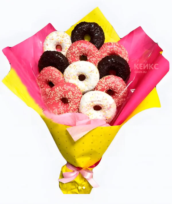 Букет из пончиков 4 Фото