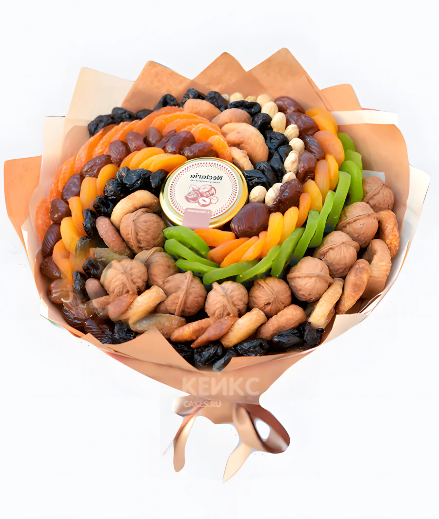 Букет из сухофруктов для мужчины 10 Фото