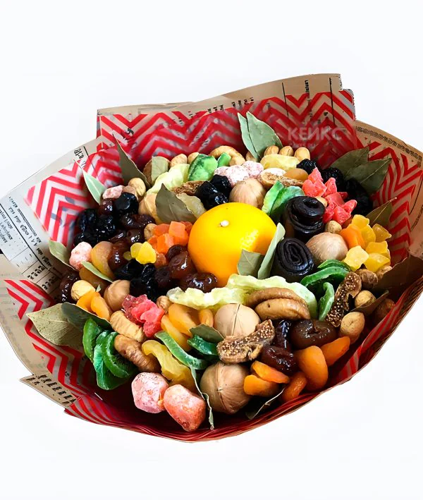 Букет из сухофруктов для мужчины 7 Фото