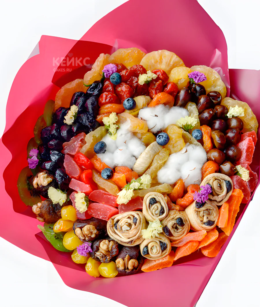 Букет из сухофруктов для мужчины Фото