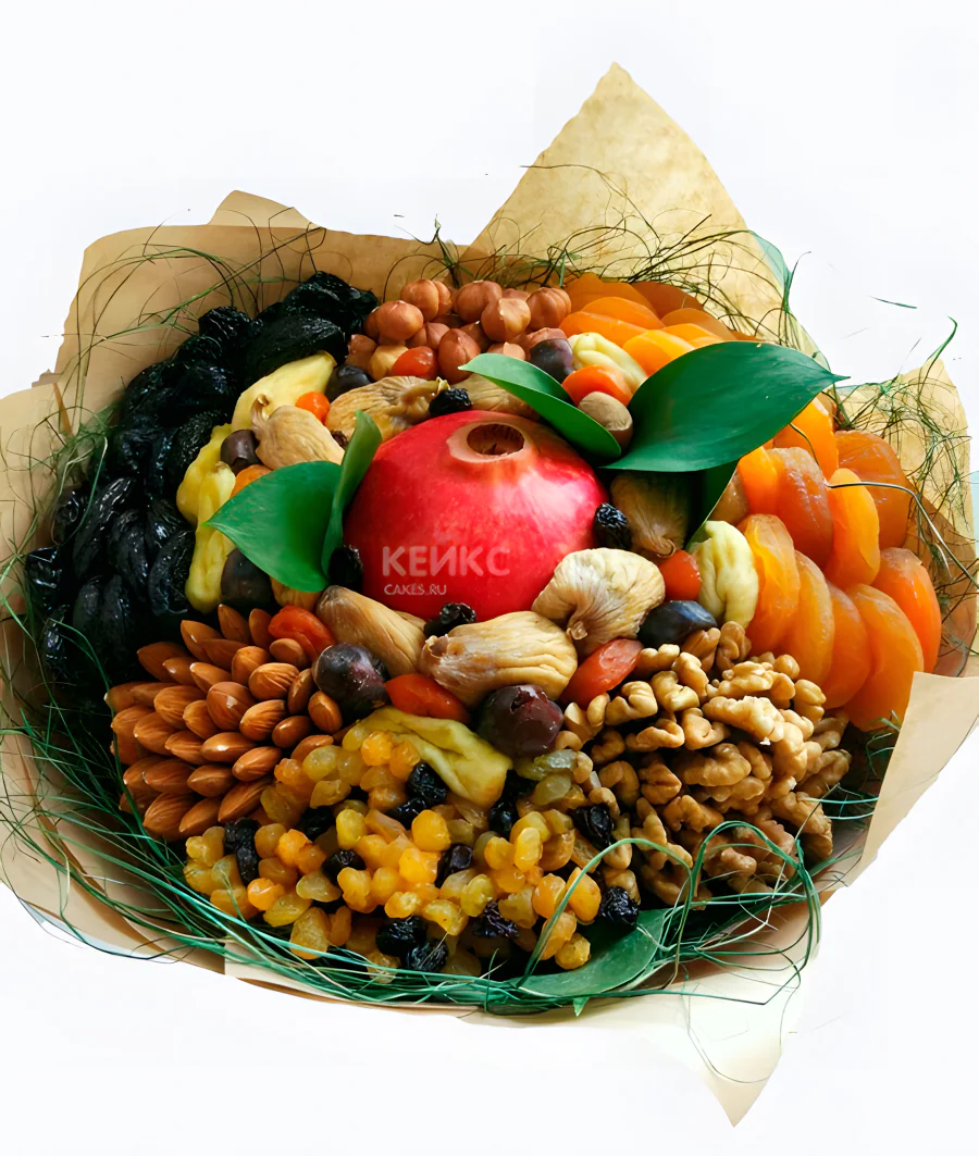 Букет из сухофруктов и орехов 5 Фото