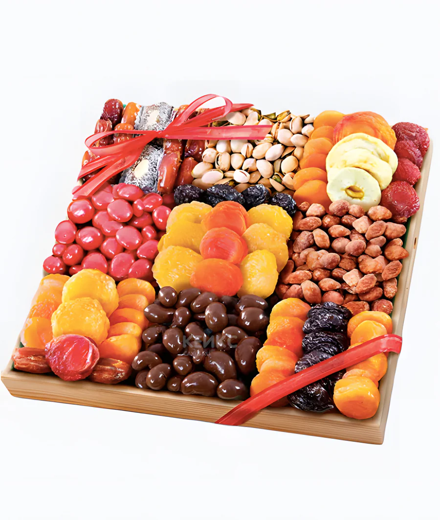 Букет из сухофруктов в коробке 3 Фото