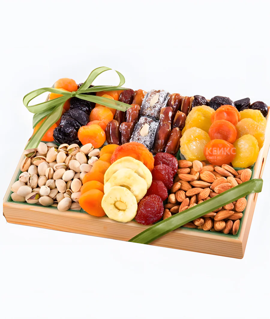 Букет из сухофруктов в коробке 5 Фото