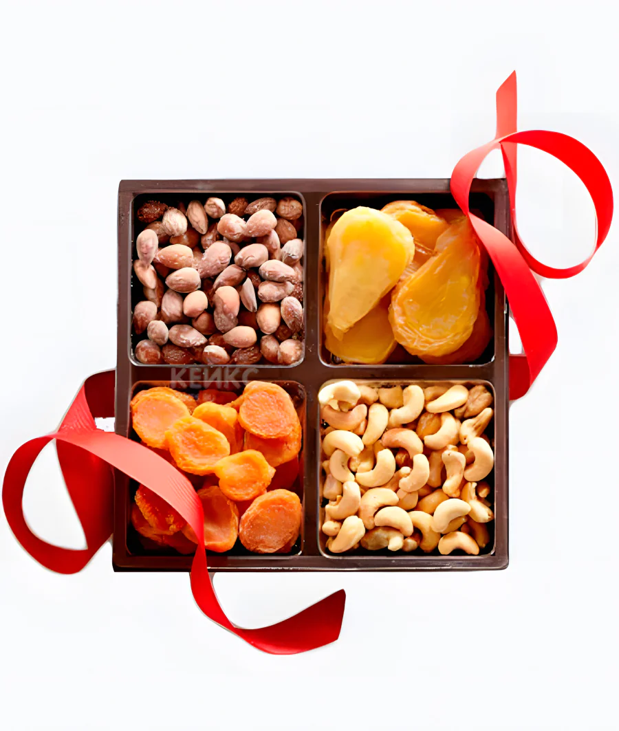 Букет из сухофруктов в коробке 6 Фото