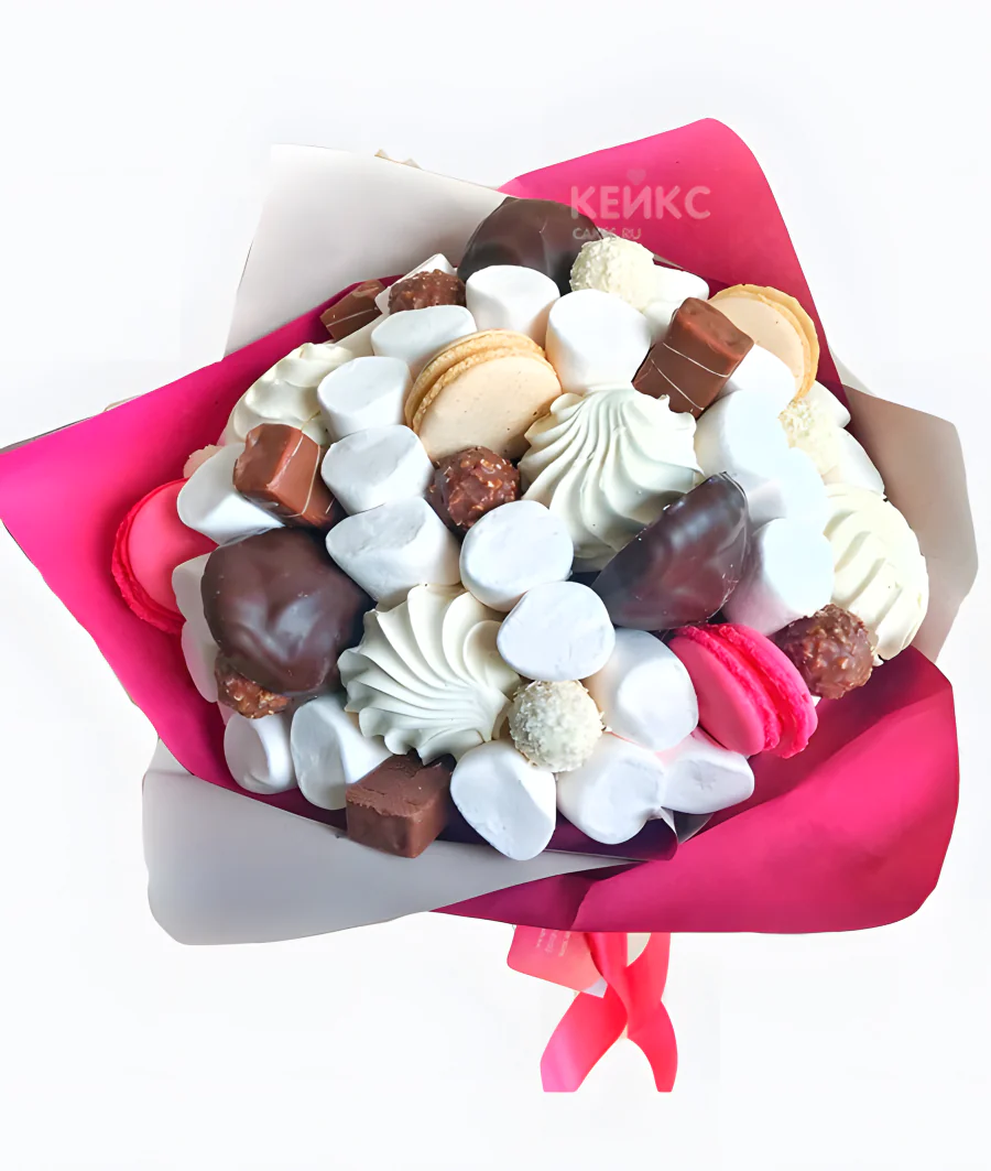 Букет из Зефира и Конфет 3 Фото