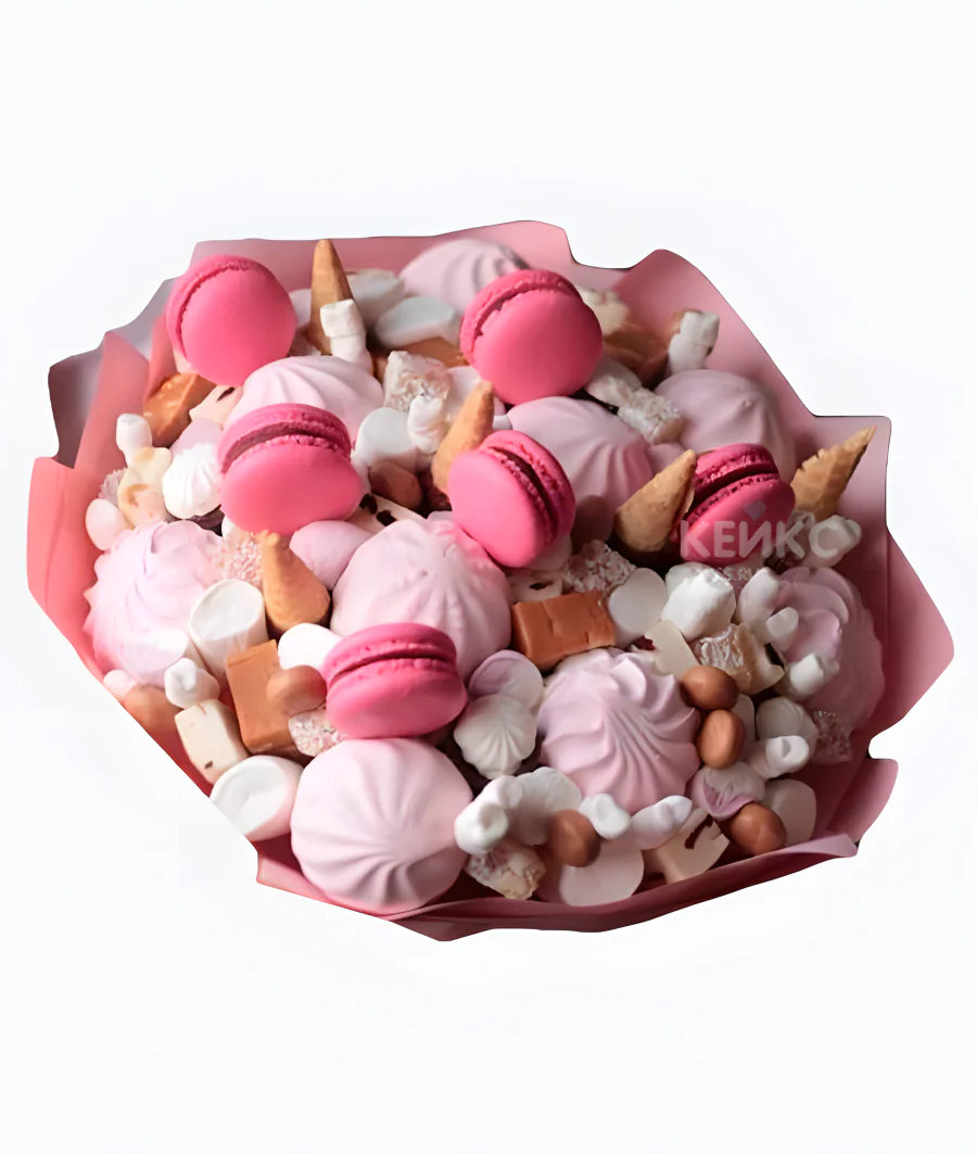 Букет из Зефира и конфет 4 Фото