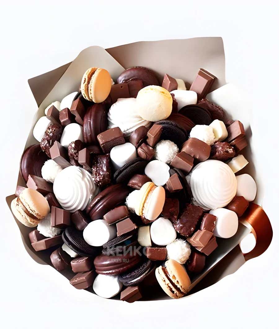 Букет из Зефира и Конфет 6 Фото