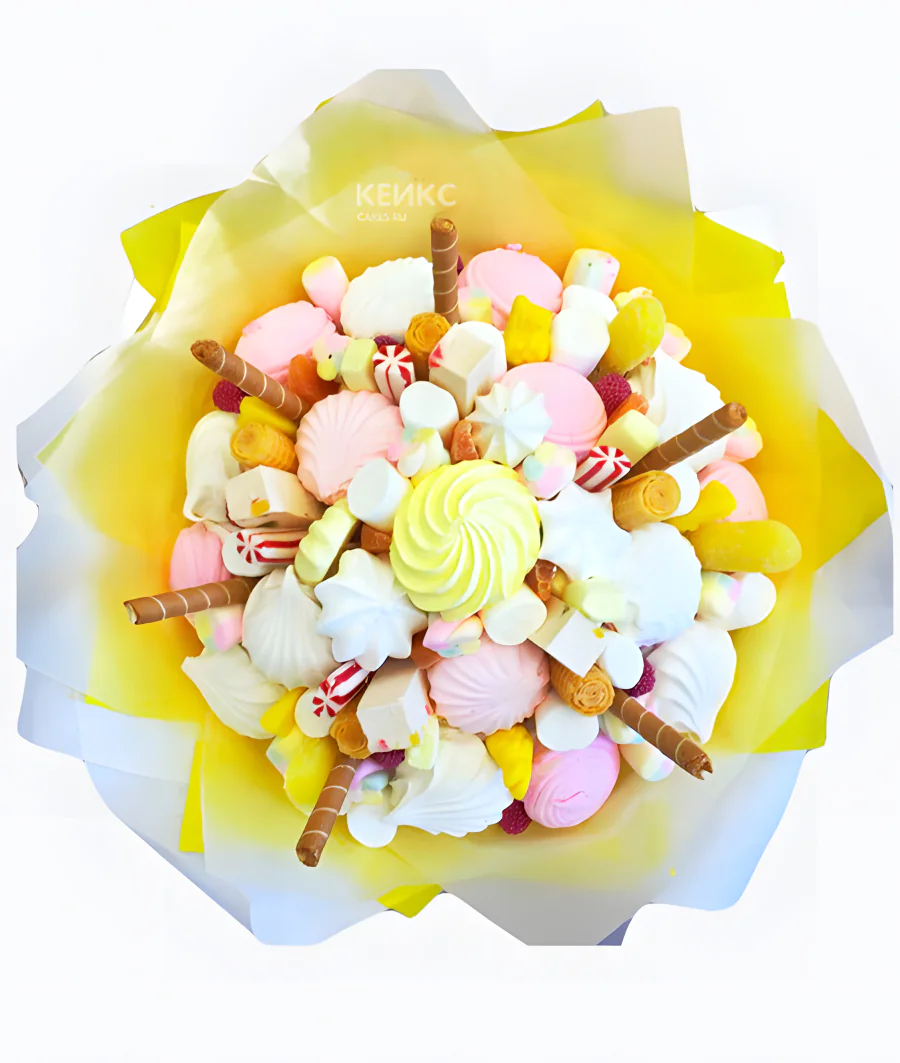 Букет из Зефира и Конфет 8 Фото