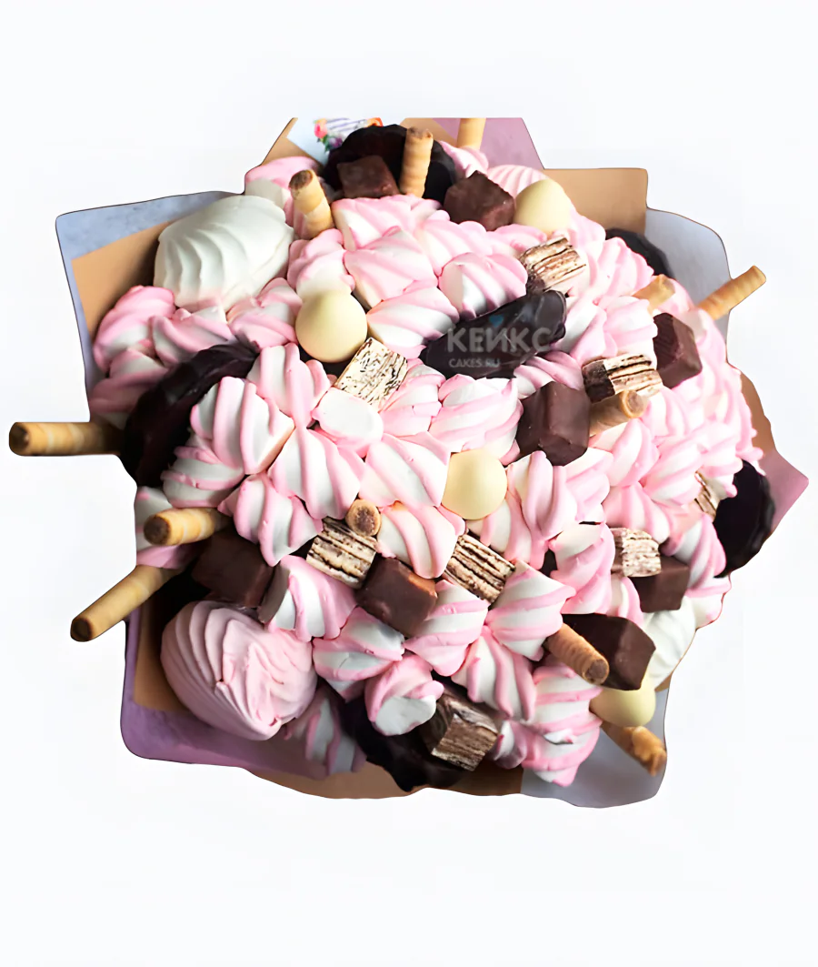 Букет из Зефира и Мармелада 1 Фото