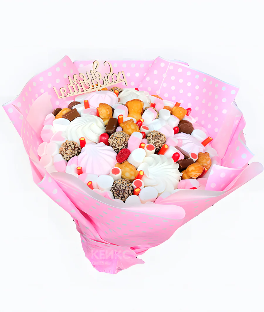 Букет из Зефира и Мармелада 10 Фото