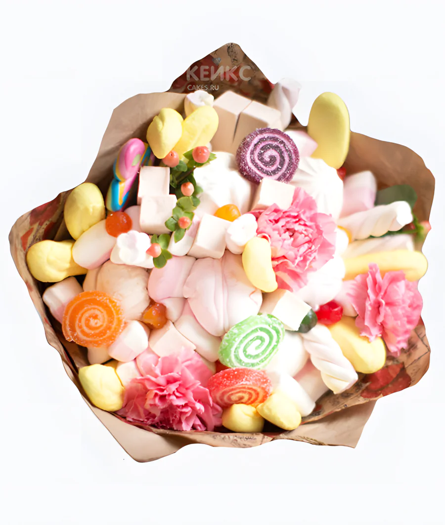 Букет из Зефира и Мармелада 11 Фото
