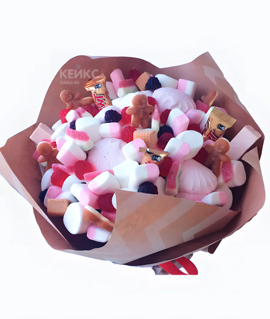 Букет из Зефира и Мармелада 4 Фото