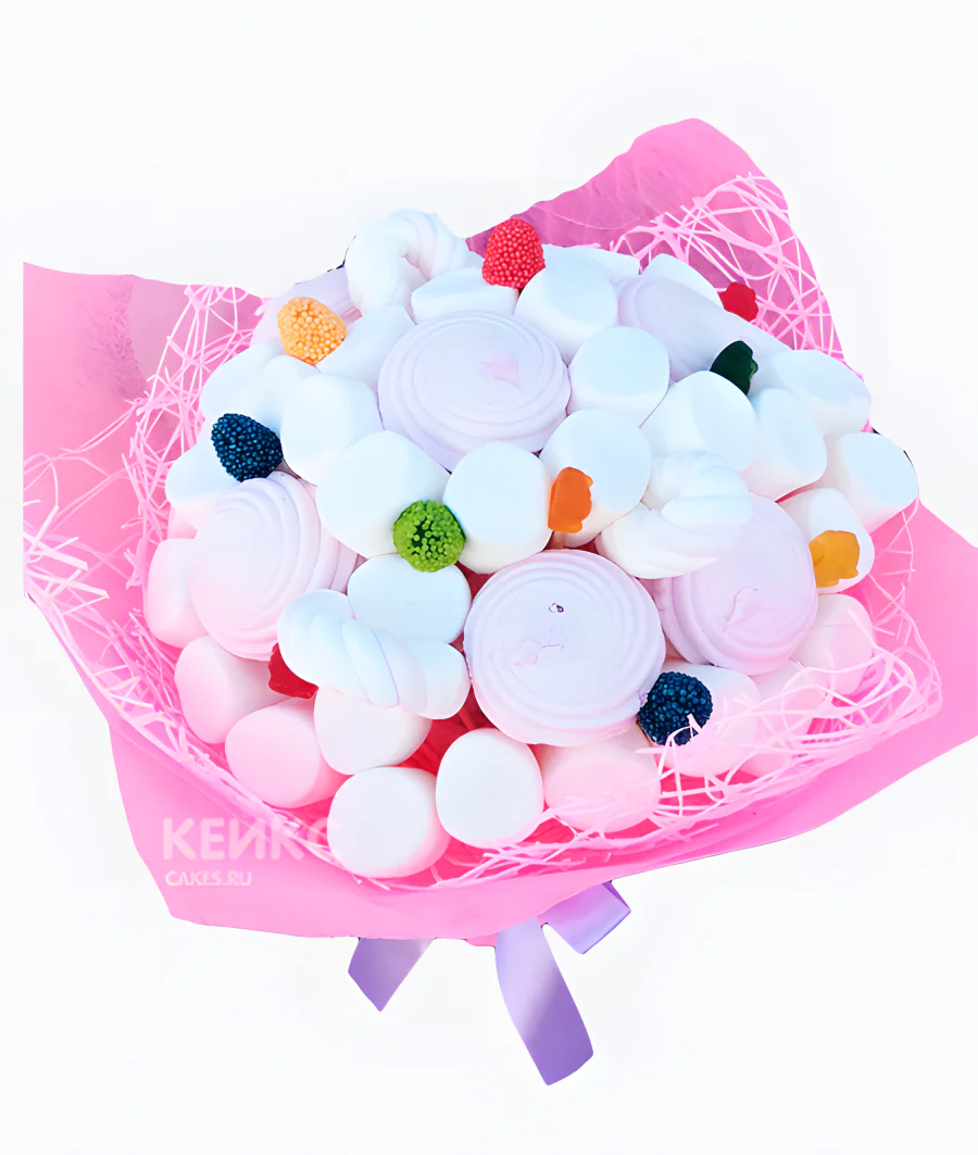 Букет из Зефира и Мармелада 9 Фото