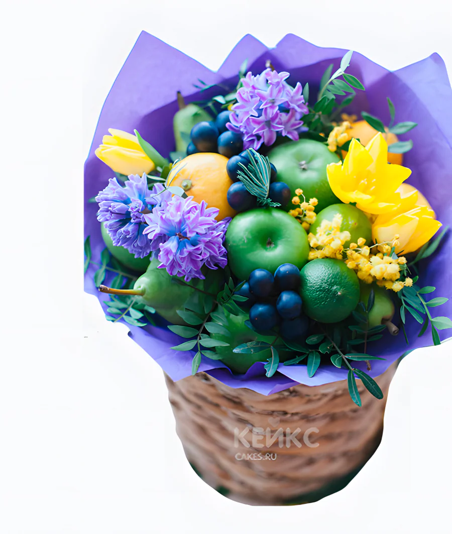 Букет из зеленых яблок 1 Фото