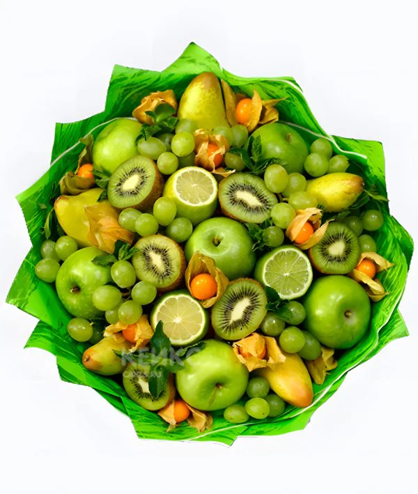 Букет из зеленых яблок 4 Фото