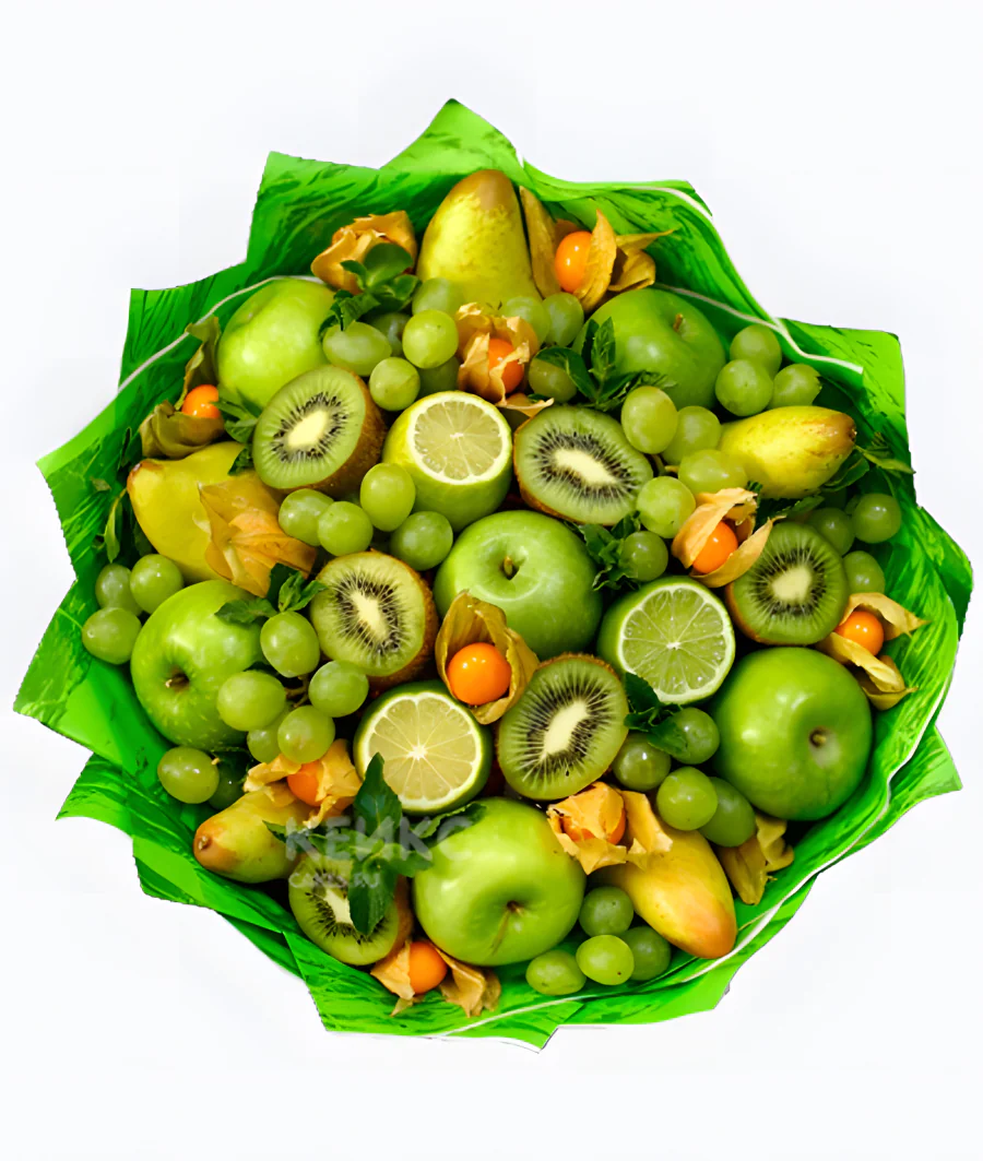 Букет из зеленых яблок 4 Фото