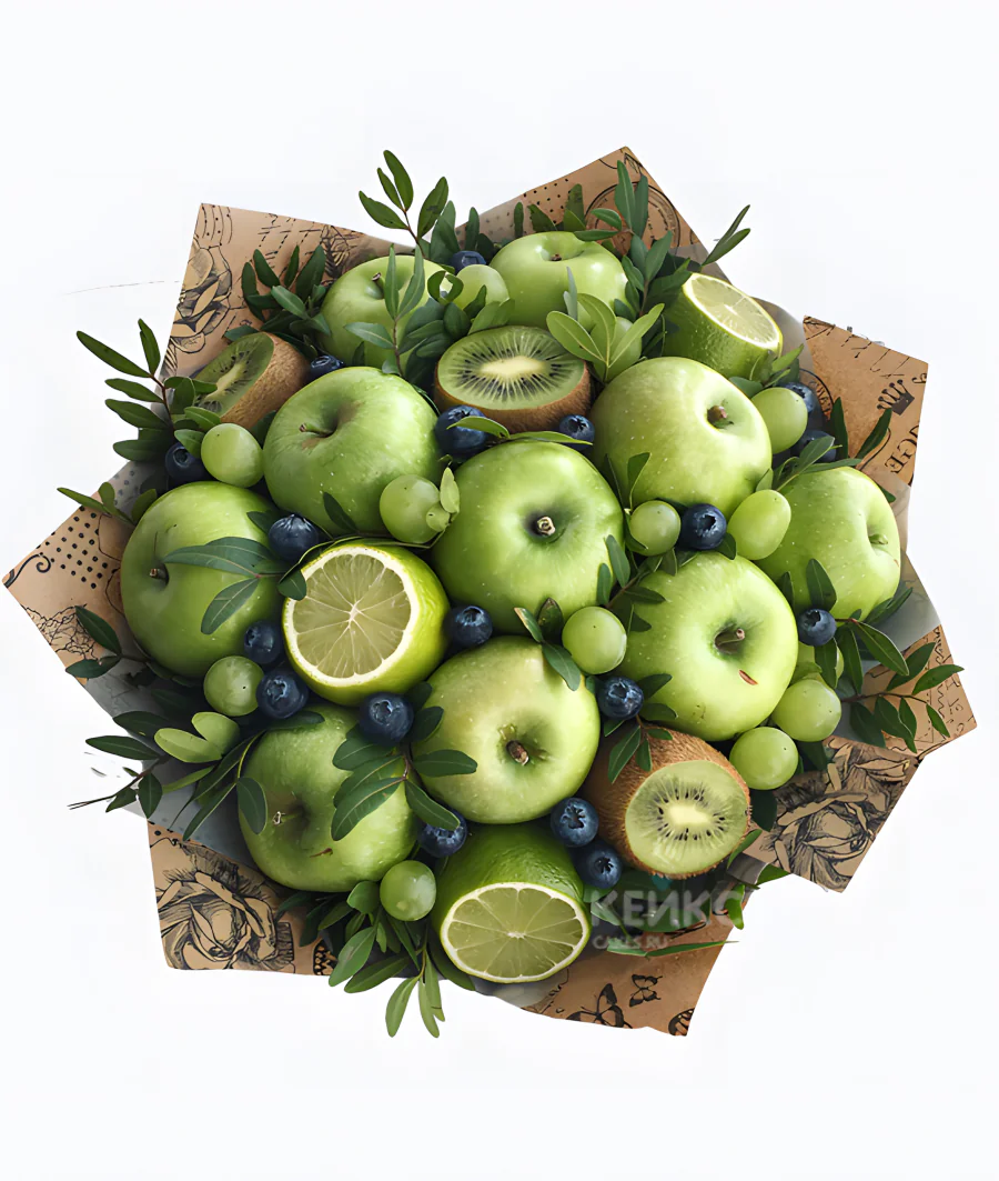 Букет из зеленых яблок 6 Фото