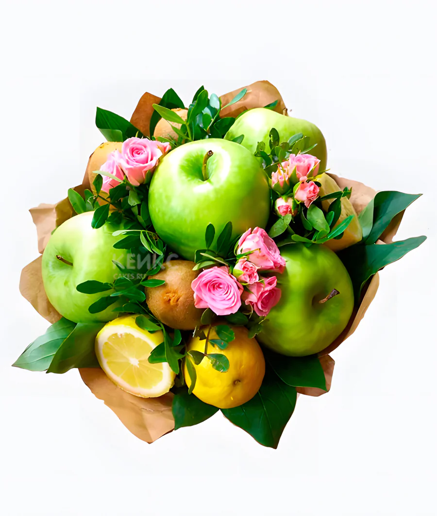 Букет из зеленых яблок 9 Фото