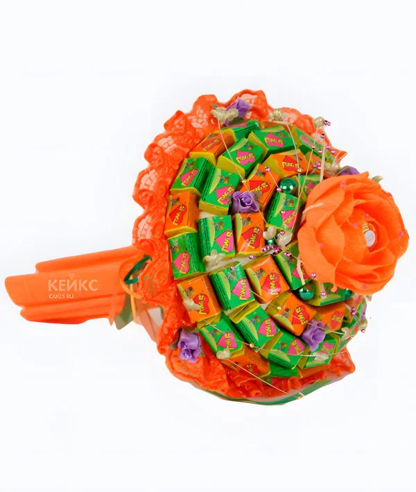 Букет из жвачки 2 Фото