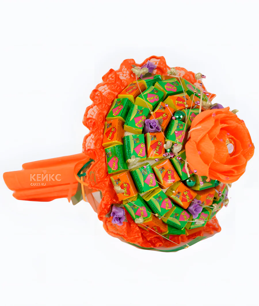 Букет из жвачки 2 Фото