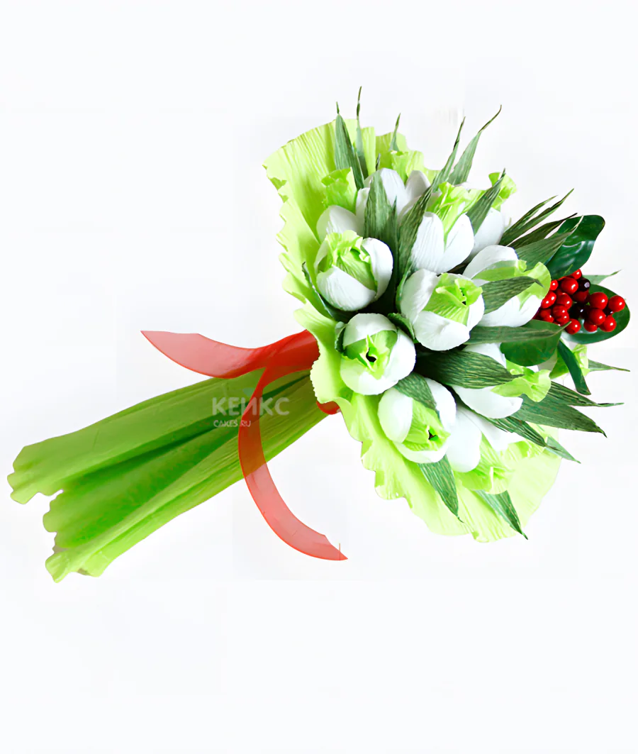 Букет конфеты подснежник 1 Фото