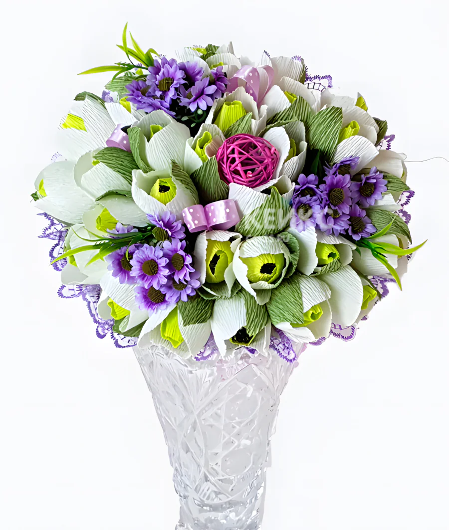 Букет конфеты подснежник 3 Фото