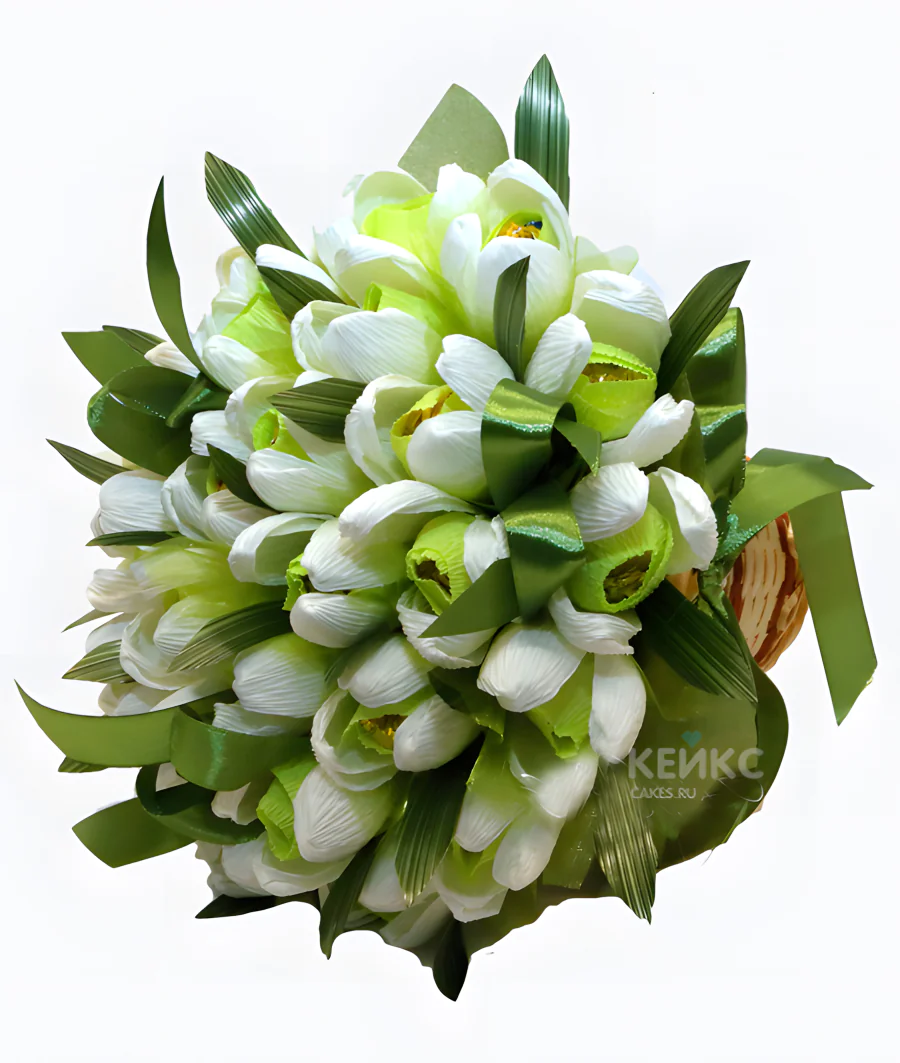 Букет конфеты подснежник 5 Фото