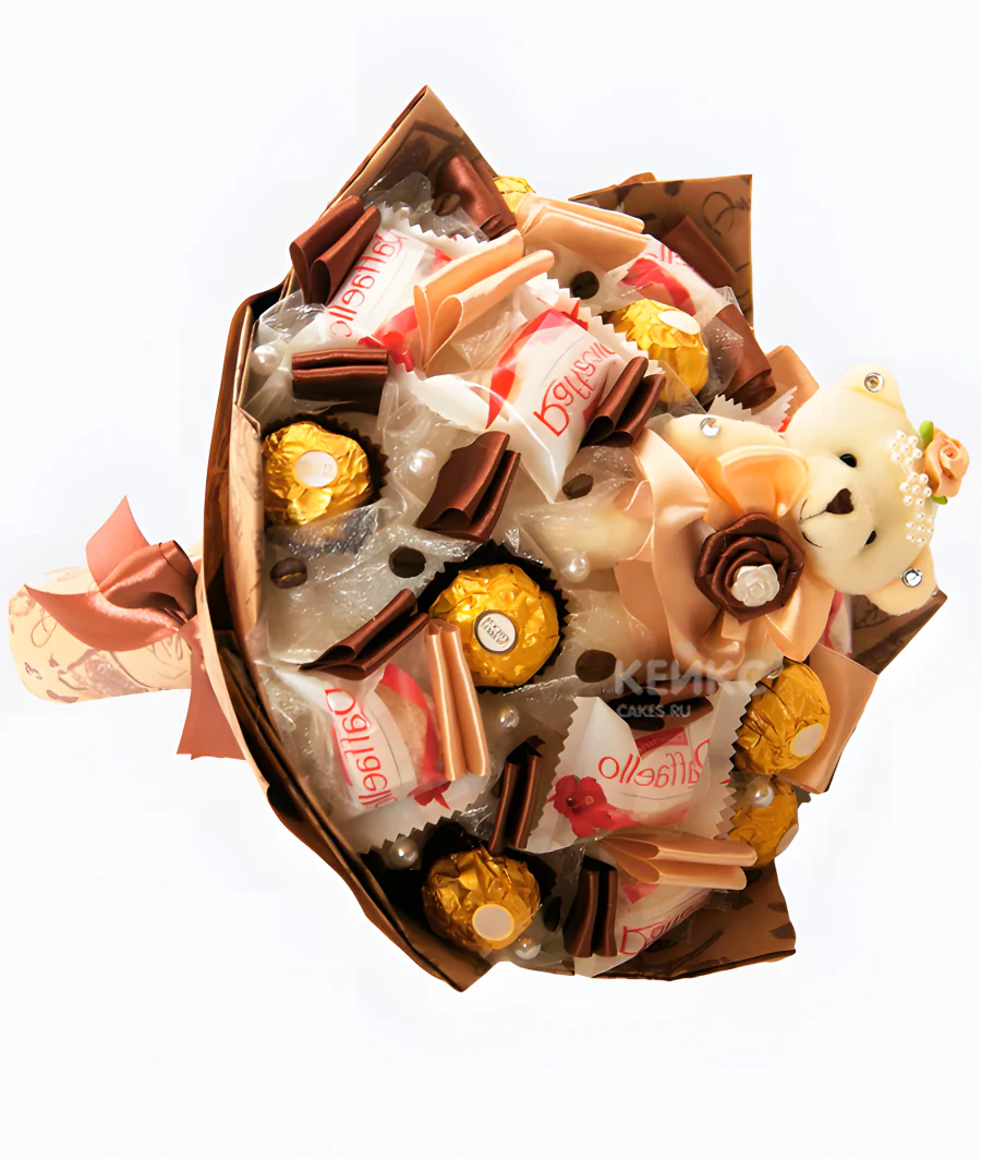 Букет мини из конфет 2 Фото