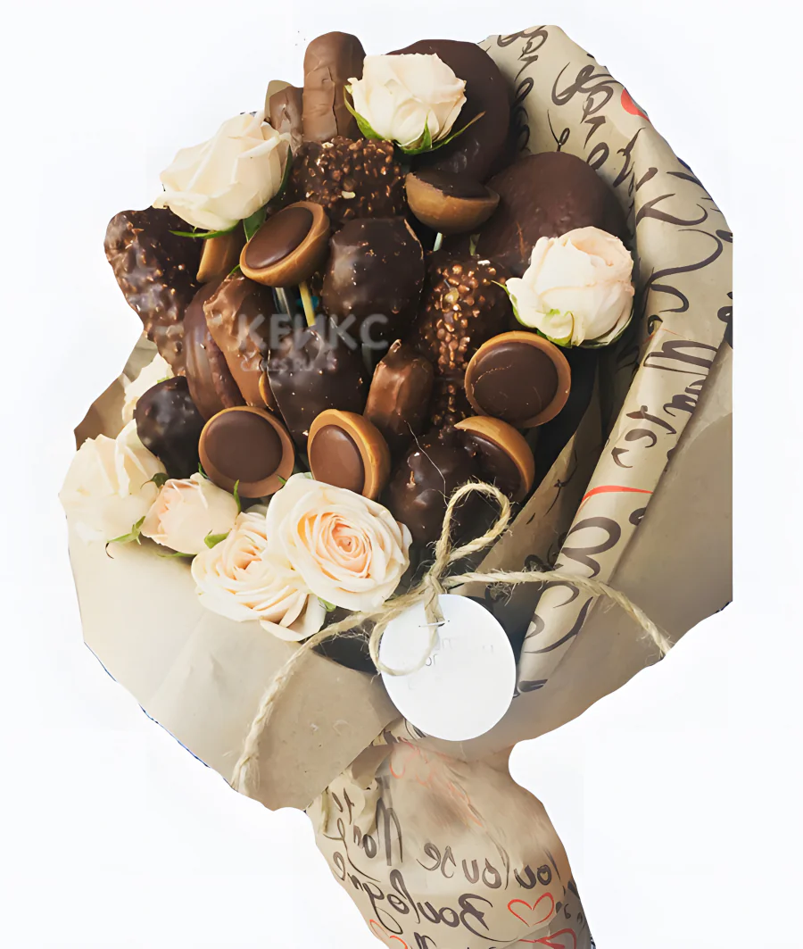 Букет мини из конфет 7 Фото